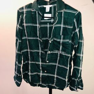 BRAND NEW plaid green shirt